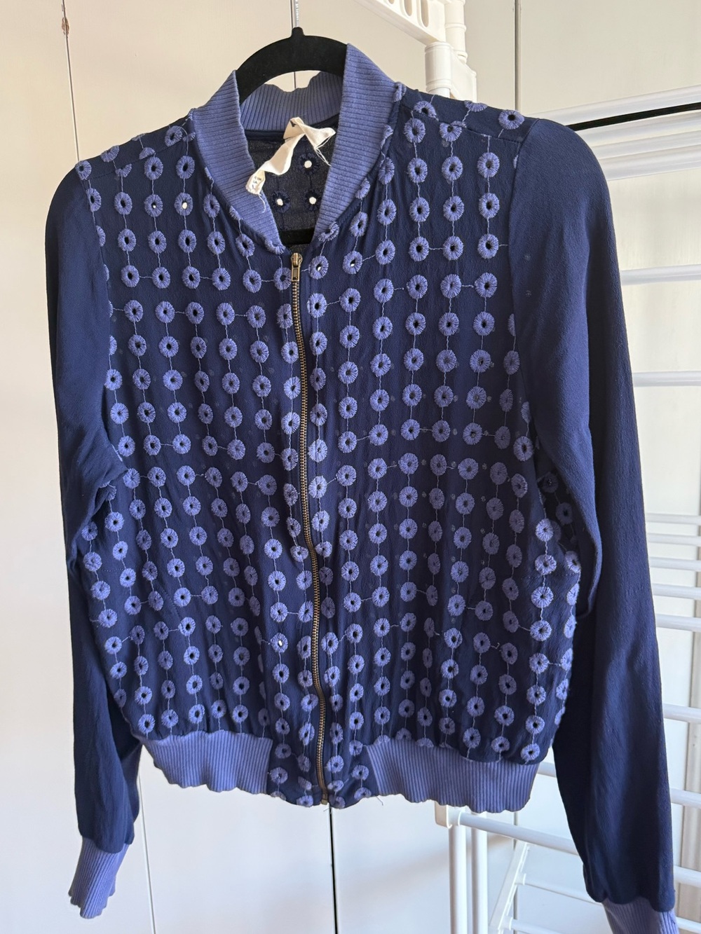 Anthropologie Amadi blue sheer jacket
